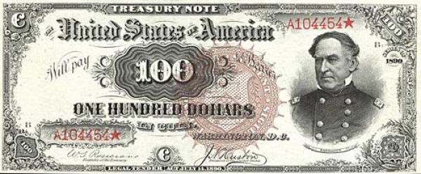 100 долларов США образца 1890 года 100 долларов США образца 1890 года