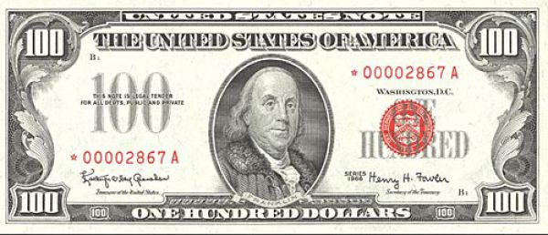 100 долларов США образца 1966 года 100 долларов США образца 1966 года