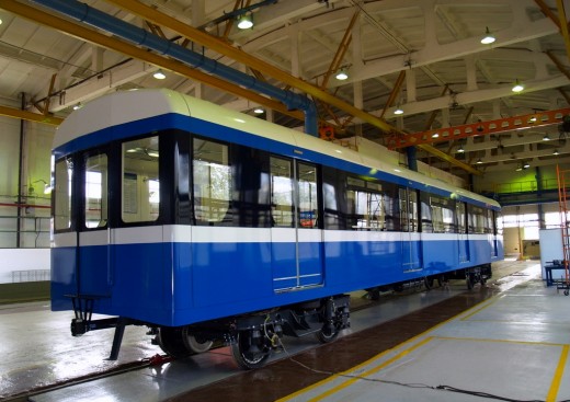 В Петербурге презентовали вагоны метро нового поколения