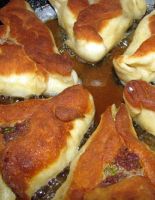 Треугольные беляши с мясом