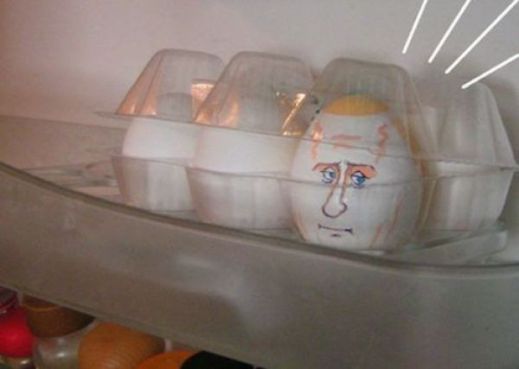 Рожицы на яйцах