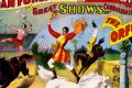 The old theater and circus posters