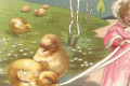 A collection of vintage Easter cards