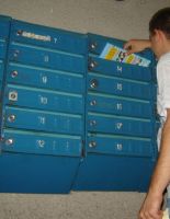 Courier delivery of promotional leaflets