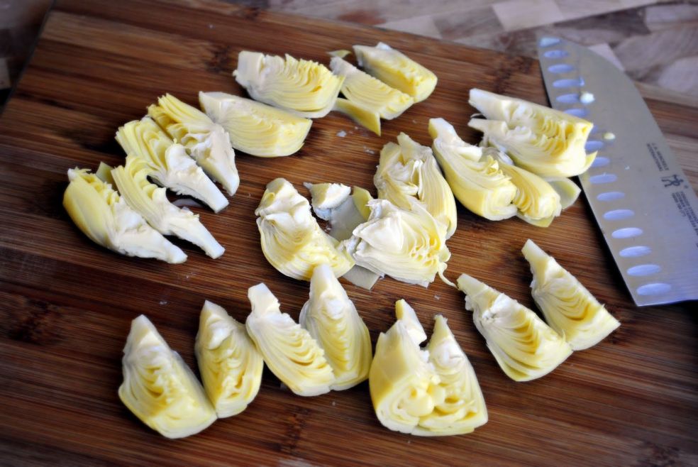 Сырная запеканка со шпинатом и артишоками фото-рецепт