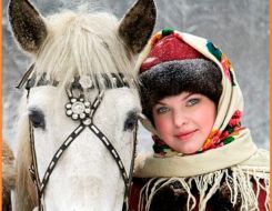 Девушка зима