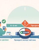 В какой срок нужно сделать поверку счетчиков воды — или переплата 1,5