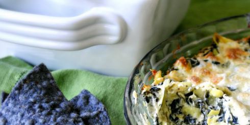 Сырная запеканка со шпинатом и артишоками