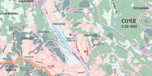 Интернет-карта России и городов