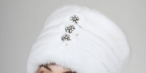 Шапка из натурального меха норки