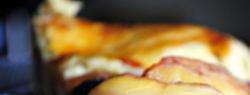 Пирог с черникой и персиками по-деревенски