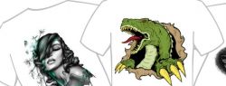 Типы печати рисунков на футболках