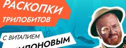 Виталий Милонов раскопает окаменевших трилобитов