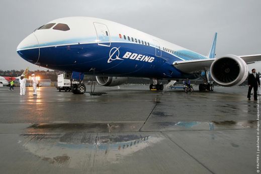 Первый полет Boeing 787 Dreamliner (видео)