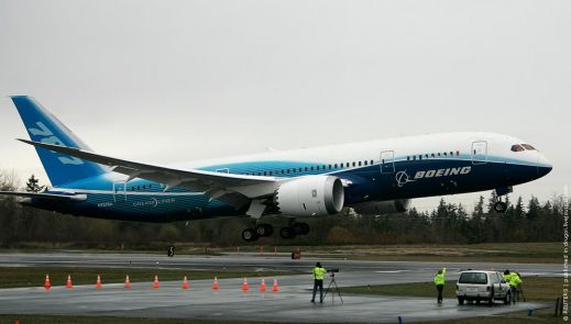 Первый полет Boeing 787 Dreamliner (видео)