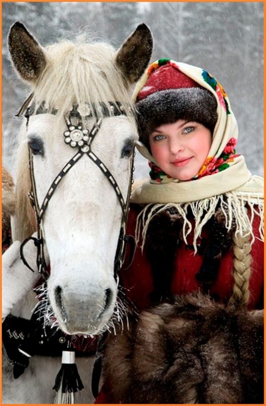 Девушка зима