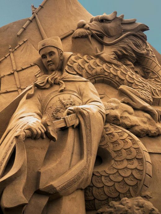 Удивительные песчаные скульптуры от китайского мастера