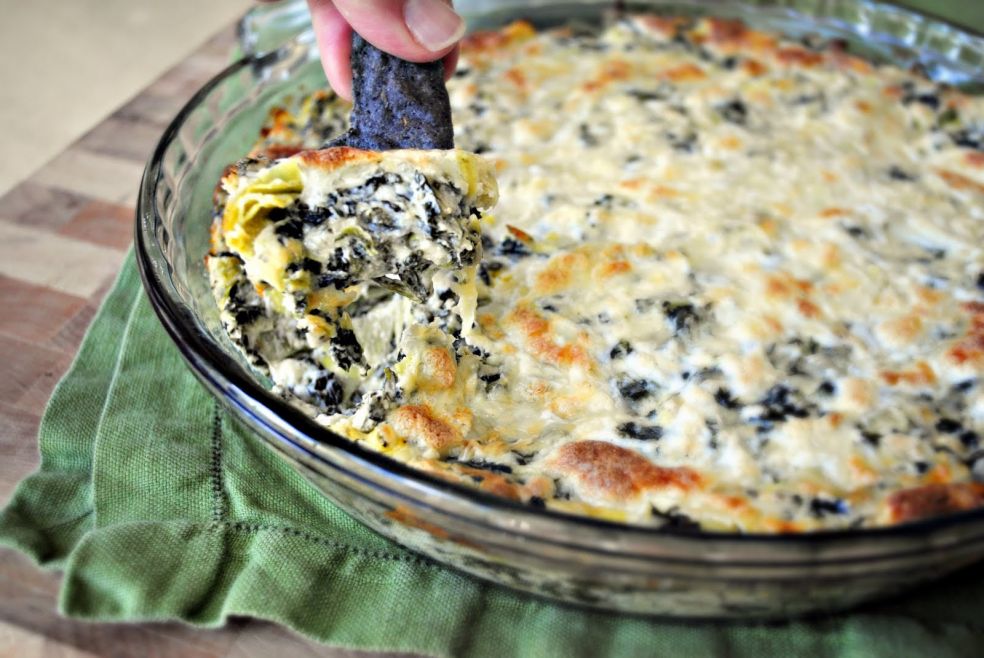 Сырная запеканка со шпинатом и артишоками фото-рецепт